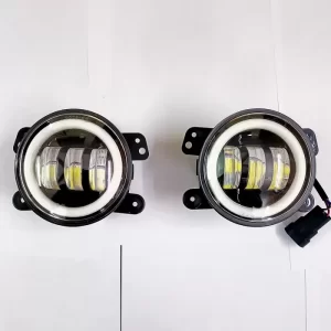 Universal Car LED Fog Lamp With DRL Daytime Running Light & Turn Signal - Set Of 2