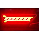 Car Reflector Led Brake Light for Rear Bumper DRL for XUV 300 with Matrix Running Indicator Set of 2, 4 Wires