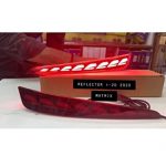 Rear Bumper Led Reflector Brake Light with Running Indicator compatible for i20 latest 2021, 4 wires,set of 2 Type C