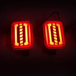 Mahindra Thar 2020 Bumper LED Reflector Lights With Matrix Moving Style (Set of 2Pcs.)