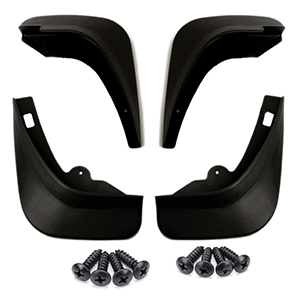 Car Heavy Duty Cup Type Mud Flaps Splash Guards || O.E Type Custom Front and Rear Mud Flap Guard Set for -XUV 700 (Set of 4pcs) - Black