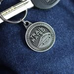 2018 New Arrival Fashion keychain For Jeep Trail Rated 4X4 Badge Key Fob Antique Silver 1″ x 2″ Free Shipping