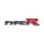 Metal Type-R Logo Car Emblem 3D Racing Sport Badge Turbo Sticker Power Decal (Black&Red)
