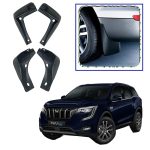 Car Heavy Duty Cup Type Mud Flaps Splash Guards || O.E Type Custom Front and Rear Mud Flap Guard Set for -XUV 700 (Set of 4pcs) – Black