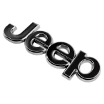Red Chrome Jeep Front Hood Emblem Decal