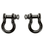 Bow Shackle Screw Pin Type, 3/4 Inches, 4.3/4 T (Pack of 2)