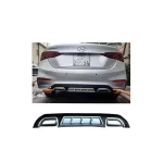 100% ABS Rear Diffuser with Dual Muffler (Mercedes Benz Style) for Hyundai Verna 2018-2020 Model.