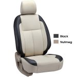 Black & Nutmeg Comfy Custom Fit Napa Leather Car Seat Cover