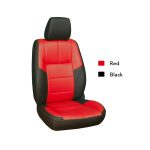 Red & Black Custom Fit Napa Leather Car Seat Cover