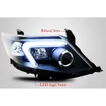 Toyota Fortuner Type 2 Modified Headlight with Drl and HID Projector Lamp Set of 2Pcs