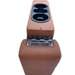 Wooden Car Center Armrest Cum External Seat Console for MG HECTOR PLUS – Tan