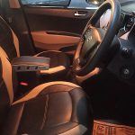 Wooden Car Center Armrest Console for HYUNDAI- i-10 Grand, Grand Nios, New Sentro 2019 to 2021 model, Aura (Black)
