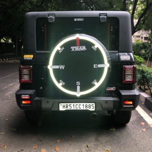 Customized Stepney Wheel Cover with Glowing Effect for Thar 2020+ Onwards