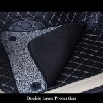 7D Floor Mats Suitable For Kia Carens – 7 Seater, Model Year : 2022 Onwards, Color : Black, PVC, Complete Set Of 4 Piece