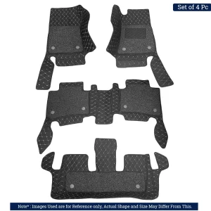 7D Floor Mats Suitable For Kia Carens - 7 Seater, Model Year : 2022 Onwards, Color : Black, PVC, Complete Set Of 4 Piece