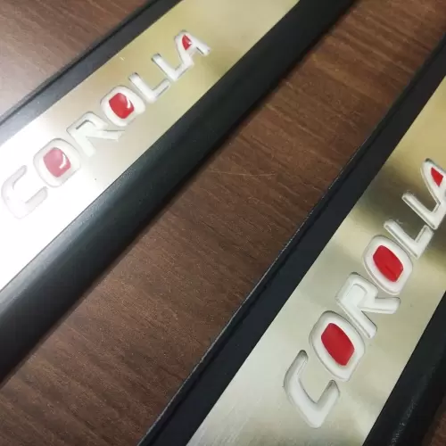 Toyota Corolla Altis New OEM Led Scuff Door Side Sill Plates