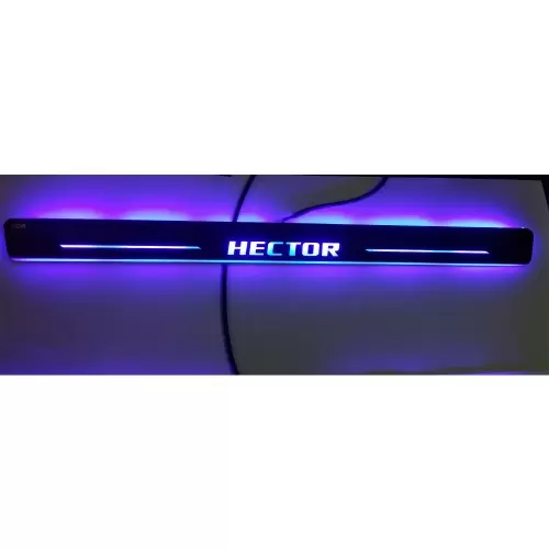 MG Hector Door Scuff LED Matrix Moving Light Foot Step Sill Plate Guard