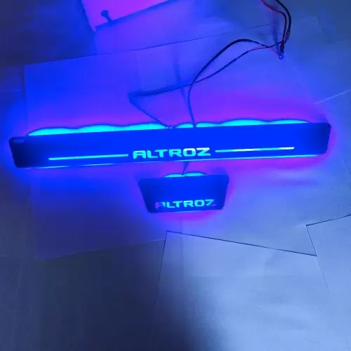 Matrix Moving  LED Light Scuff Sill Plate Guards for Tata Altroz