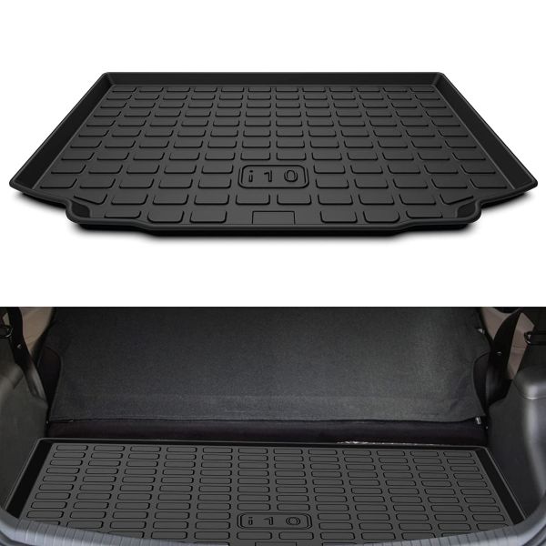 Car Trunk Rear Mat Boot Dicky Mat Compatible For Hyundai i10 Grand (2017 Onwards)