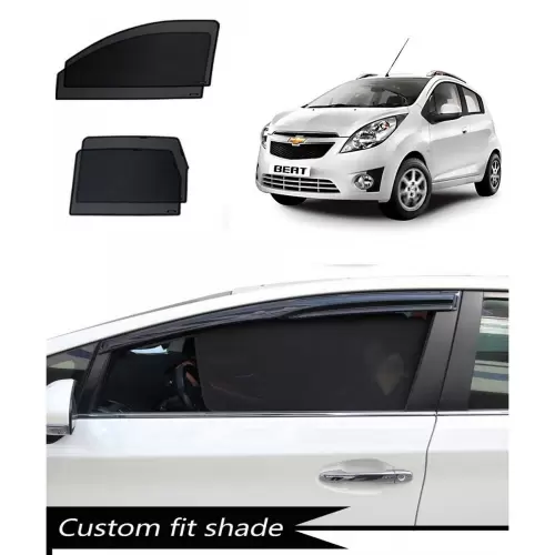 Chevrolet Beat Custom Fit Car Window Fixed Sun Shades – Set of 4