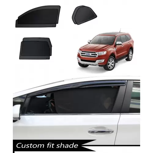 Ford New Endeavour Custom Fit Car Window Fixed Sun Shades – Set of 6-500x500h