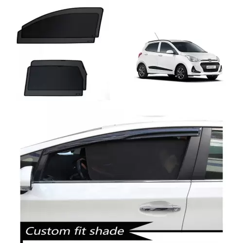 Hyundai Grand i10 Custom Fit Car Window Fixed Sun Shades – Set of 4-500×500