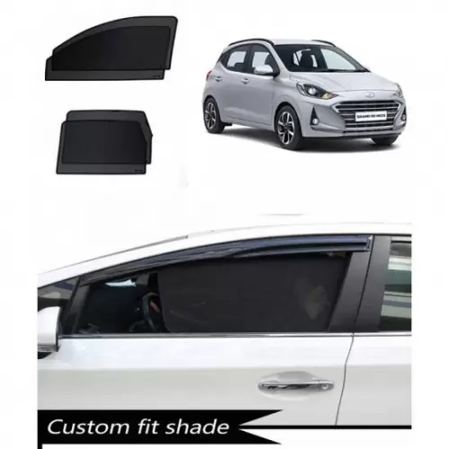 Hyundai Grand i10 Nios Onwards Custom Fit Car Window Fixed Sun Shades – Set of 4