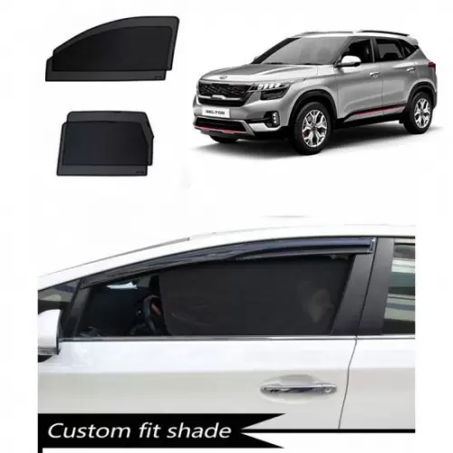 Kia Seltos Custom Fit Car Window Fixed Sun Shades – Set of 4