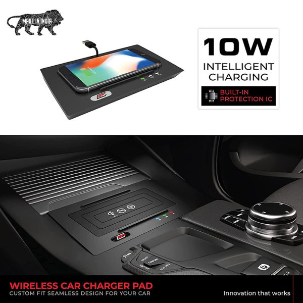 Maruti Suzuki Swift Wireless Car Charger/Charging Pad Compatible For QI Enabled Devices (For 2018 Onward)