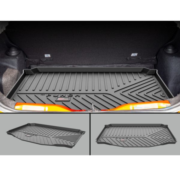 Car Trunk Rear Mat Boot Dicky Mat Compatible For TATA Punch 2021 Onward