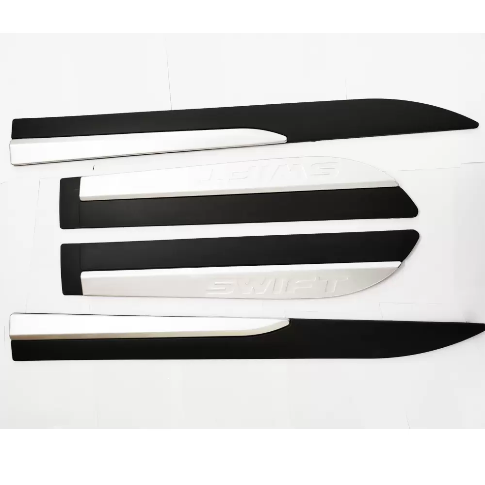 Buy Maruti New Swift 2018 Door Side Cladding Set Black Silver 