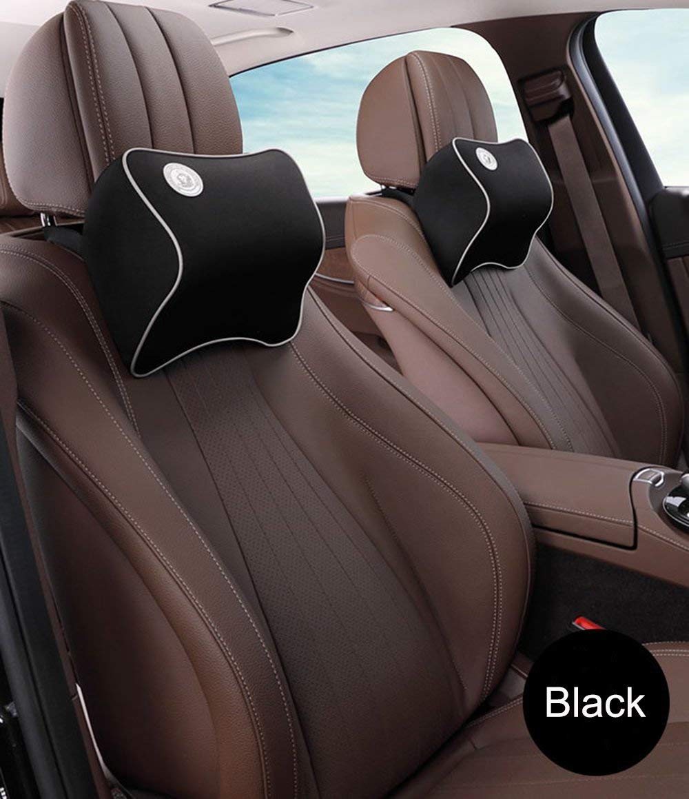 Car headrest Black Leather Car Pillow Cushion for Universal For Car Price  in India - Buy Car headrest Black Leather Car Pillow Cushion for Universal  For Car online at