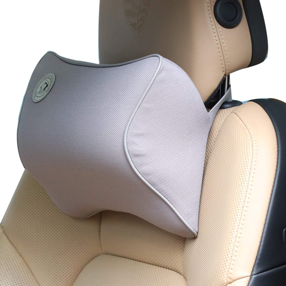 Car Seat Lumbar Pillow Kit Memory Foam Back Support Cushion