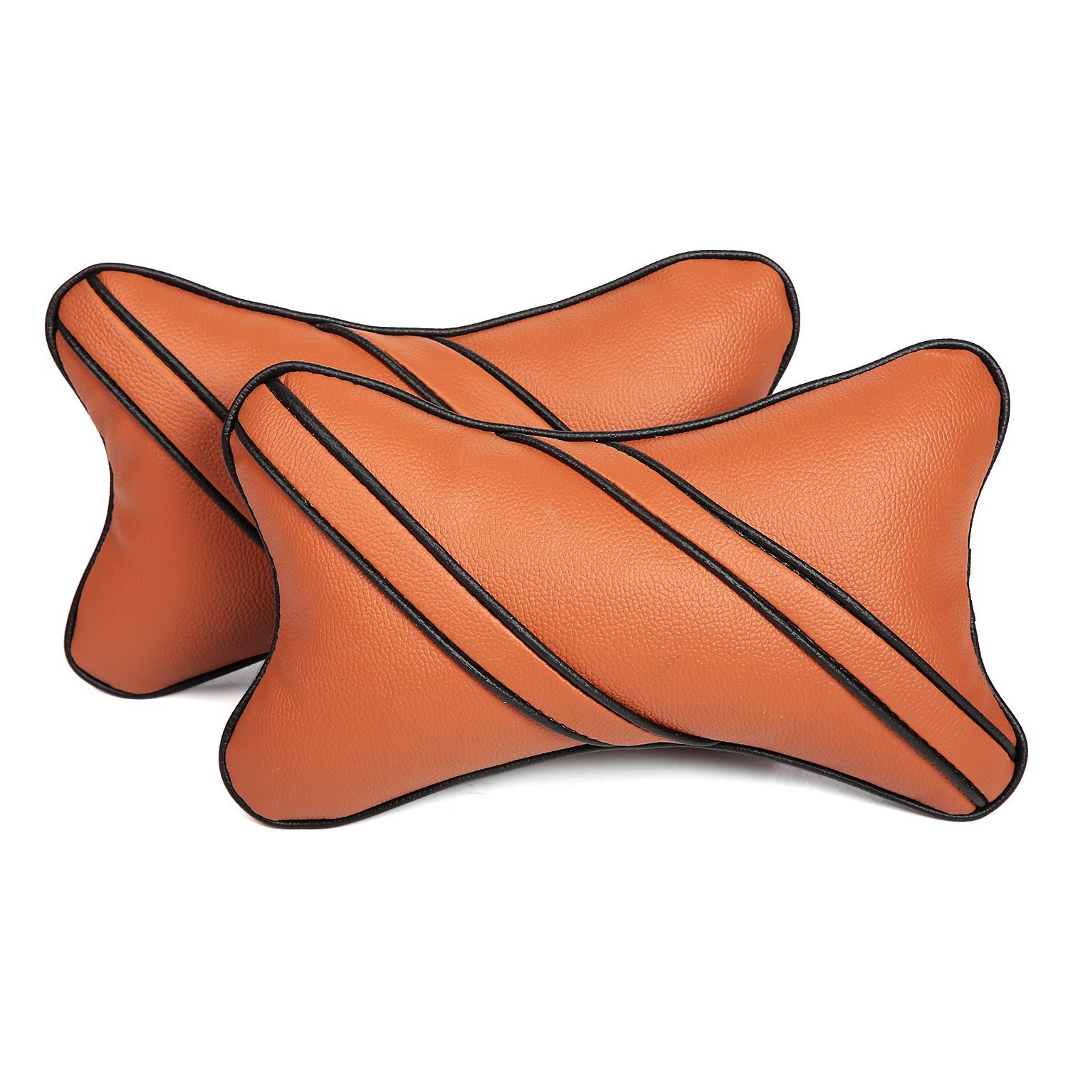 Neck Rest Pillow in Tan and Black