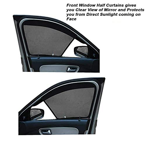 Car Sun Shade Curtains, Front Window and Rear Window Sun Shades, Latest  Collection of Sun Protection Black Window Shades for Cars