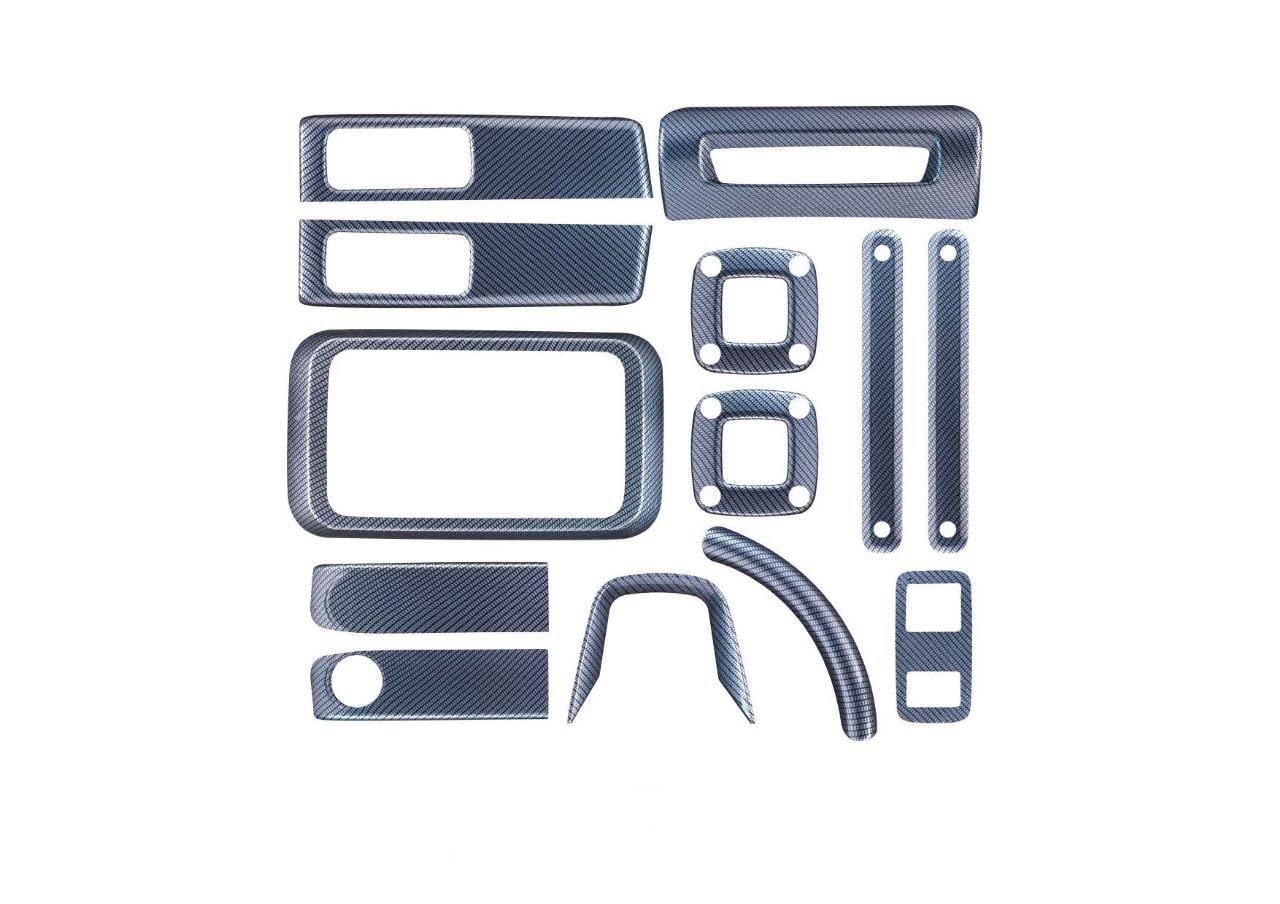 Interior Silver Carbon Styling kit for Mahindra Thar 2020+